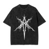 Cross-border 230g washed distressed cotton BMTH Bring Me The Horizon Washed T Shirt M