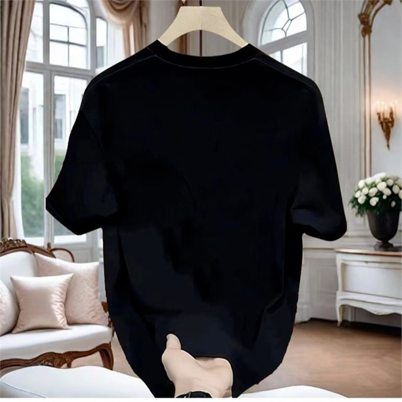 European code cross-border European short-sleeved T-shirt men's summer trendy brand loose and versatile round neck half-sleeved men's and women's trendy body