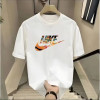 European code cross-border heavyweight pure cotton trendy brand American T-shirt men's summer design printed short-sleeved casual sports