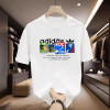 Exclusively for cross-border short-sleeved T-shirts for men, 2026 new summer pure cotton round neck, fashionable, loose, casual and breathable