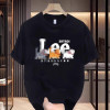 American cotton summer letter printed short-sleeved T-shirt simple top men's T-shirt loose half-sleeved bottoming shirt trendy brand