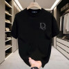 European code cross-border European and American trendy brand short-sleeved ins summer new men's printed T-shirt trendy men's and women's versatile round neck body