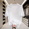 European code cross-border European and American trendy brand short-sleeved ins summer new men's printed T-shirt trendy men's and women's versatile round neck body