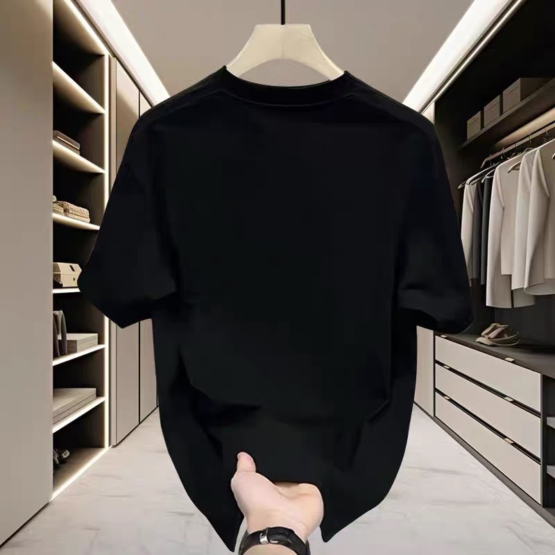 European code cross-border European and American trendy brand short-sleeved ins summer new men's printed T-shirt trendy men's and women's versatile round neck body