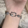 Flash Diamond Kltty Cat Bracelet Women's New Niche High-end Cute Fairy Trend Bracelet