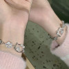 Flash Diamond Kltty Cat Bracelet Women's New Niche High-end Cute Fairy Trend Bracelet