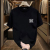 Exclusively for cross-border 2026 summer new pure cotton printed T-shirt men's half-sleeved round neck casual fashion short-sleeved