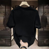 Exclusively for cross-border 2026 summer new pure cotton printed T-shirt men's half-sleeved round neck casual fashion short-sleeved