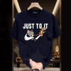 Europe's popular 2026 spring and summer new couple's wear pure cotton short-sleeved tops trendy special niche design half