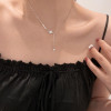 Eight-pointed star spliced ​​pearl necklace women's light luxury niche clavicle chain 2022 new style simple and high-end accessories