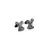New spot wholesale Korean style fashion earrings stainless steel cartoon small animal mouse personalized ladies earrings