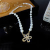 Pearl Necklace Women's Short 2025 New Hot Style Versatile Pearl Necklace Light Luxury Niche Autumn and Winter Clavicle Chain