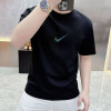 European code cross-border heavyweight 200g men's cotton short-sleeved T-shirt new summer trendy brand round neck half-sleeved versatile and loose