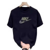 European code cross-border heavyweight 200g men's cotton short-sleeved T-shirt new summer trendy brand round neck half-sleeved versatile and loose