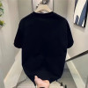 Source heavyweight pure cotton trendy brand printed men's short-sleeved T-shirt summer hot trend handsome loose T-shirt