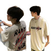 European cotton T260g heavy cotton oversize short-sleeved T-shirt men's summer 2026 new loose couple half