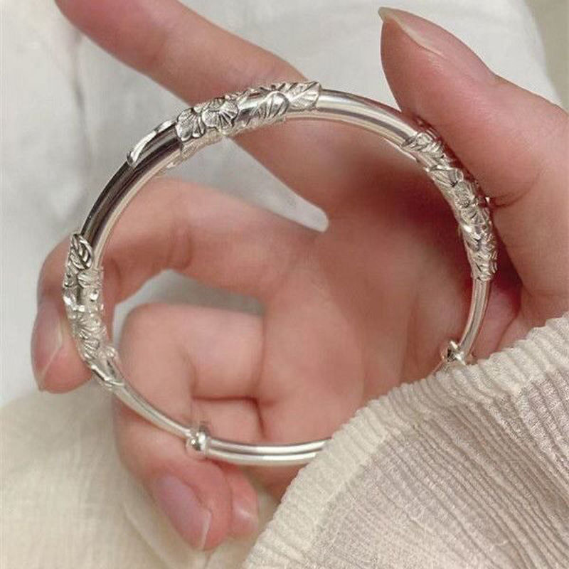 Flowery bracelet for women, solid 520 Valentine's Day birthday gift for girlfriend