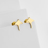 2026 summer new style stainless steel cut cute marine animal manta ray earrings mini small earrings wholesale