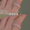 White tea Qinghuan jingle ring Chinese style versatile simple ring bestie ring index finger ring