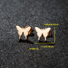 Foreign trade multi-style earrings INS fashion geometric simple small earrings stainless steel earrings factory direct sales in stock