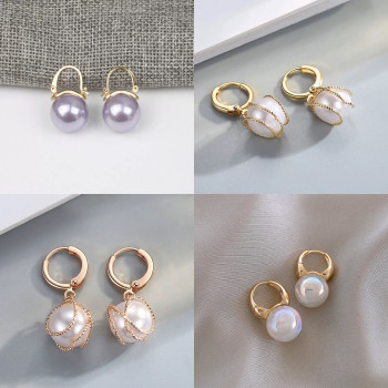 Korean style earrings 2026 new trendy earrings European and American temperament fashion earrings women's INS retro combination earrings