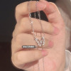 Autumn and winter versatile clavicle chain star necklace female niche design clavicle ins simple cold accessories
