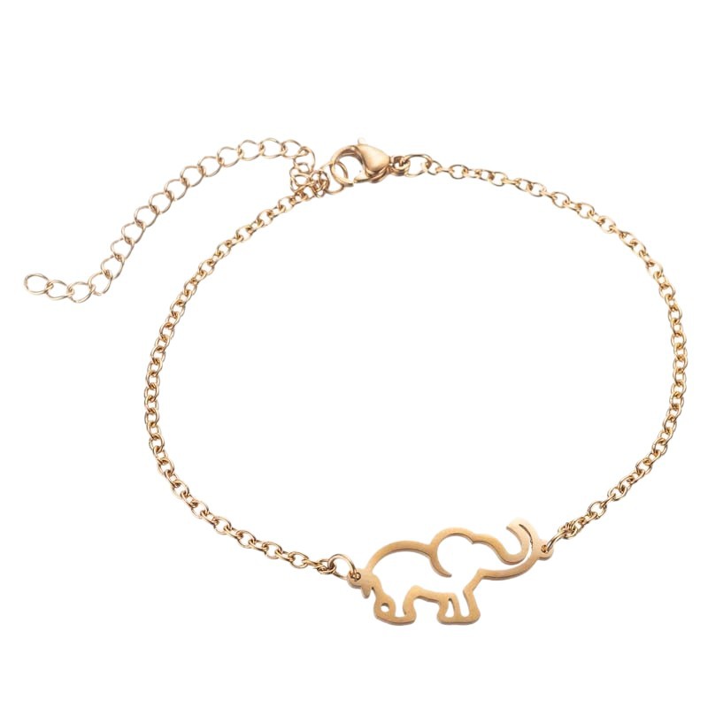 Cross-border small commodities new bohemian style lucky elephant pendant bracelet cute animal elephant versatile hand jewelry