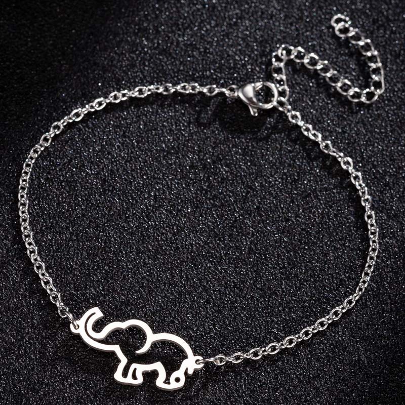 Cross-border small commodities new bohemian style lucky elephant pendant bracelet cute animal elephant versatile hand jewelry
