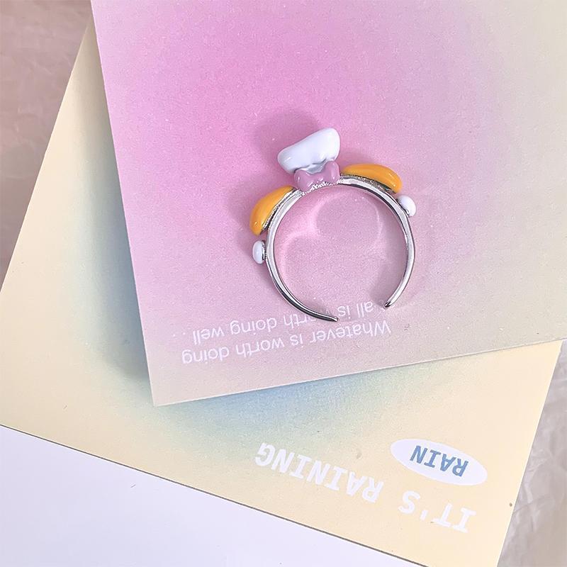 The little monsters are gathered~Childlike and cute one-eyed monster ring for women with unique niche design and open-ended ring