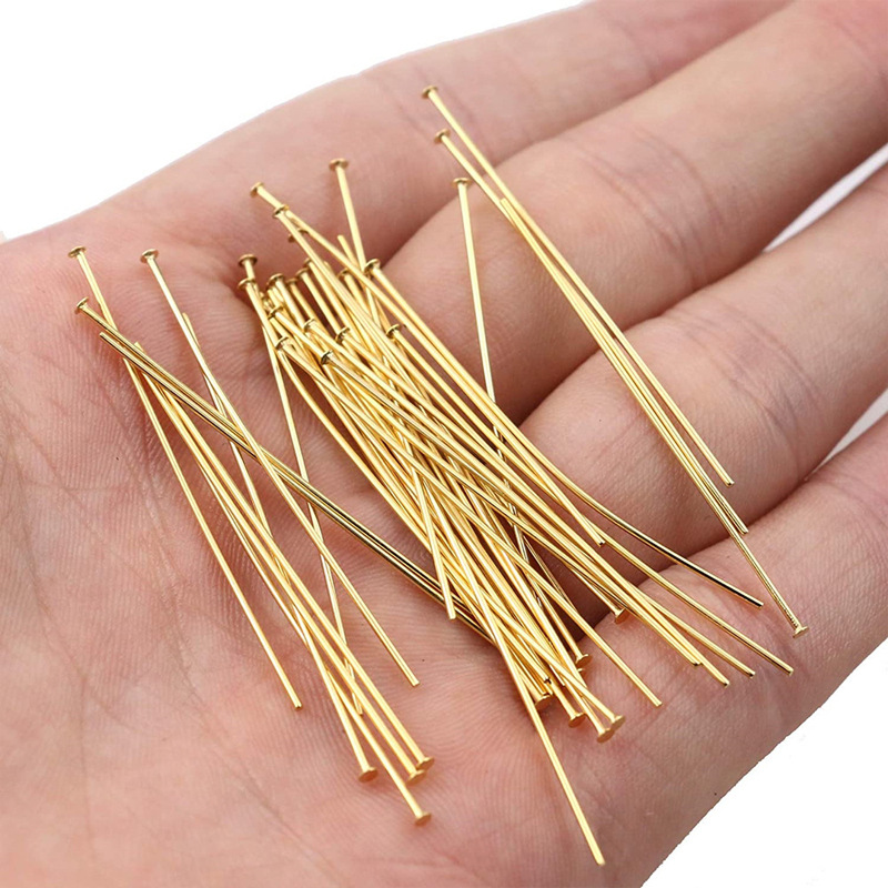 0.6mm thickness 1kg fine needle T-shaped needle flat bottom needle jewelry needle one kilogram per pack electroplated iron clothing accessories batch