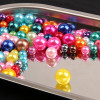 High-gloss ABS imitation pearl straight hole round beads diy handmade bracelet necklace bead material earrings jewelry loose beads with