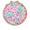 High-gloss ABS imitation pearl straight hole round beads diy handmade bracelet necklace bead material earrings jewelry loose beads with