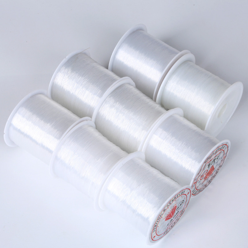 0.2-0.8mm white non-elastic transparent invisible fish silk thread handmade diy bracelet necklace beads transparent thread