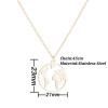 European and American simple stainless steel world map necklace pendant new couple necklace niche design jewelry accessories