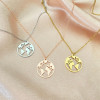 European and American simple stainless steel world map necklace pendant new couple necklace niche design jewelry accessories