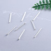 925 sterling silver earrings, ear sticks, pierced earrings, simple earrings, ear sticks, ultra-simple earrings, silver needles wholesale