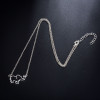 European and American fashion cross-border new animal necklace cute auspicious elephant pendant for women simple hollow clavicle chain spot wholesale