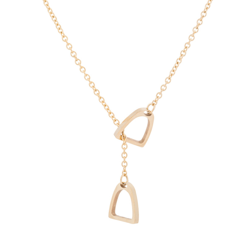 New Korean version of Korean popular necklace personalized animal necklace ladies stainless steel horseshoe necklace manufacturer spot wholesale