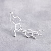 European and American cross-border e-commerce chemical molecule series serotonin molecule women's geometric simple earrings supply wholesale