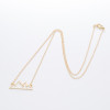 Sweet new fashionable mountain peak personality hollow snow mountain ins necklace simple cross-border foreign trade jewelry wholesale