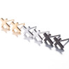 Geometric cross earrings ins for women, fresh, cute and trendy women's geometric simple earrings Christmas gift
