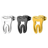 Japanese and Korean version of cute hollow tooth-shaped earrings, simple and personalized stainless steel hollow earrings, earrings, small earrings foreign trade