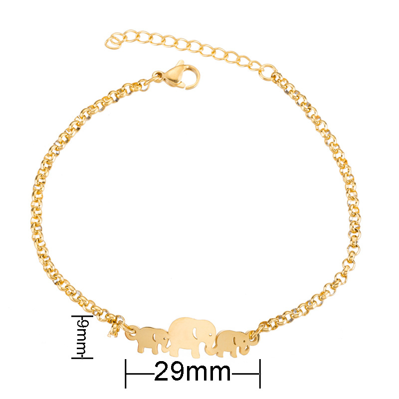 Cute elephant bracelet ins warm and happy elephant cute little elephant girly temperament animal hand ornaments gift wholesale