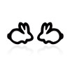 New style earrings for women sweet and cute simple hollow earrings little rabbit mini Korean fashion small earrings jewelry