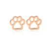 European and American jewelry, simple hollow dog claws, cat claws earrings, cute pet paws and footprints, animal earrings, wholesale in stock