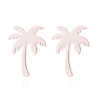 European and American Bohemian style coconut tree women's earrings summer new fashion personality small fresh forest earrings