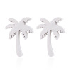 European and American Bohemian style coconut tree women's earrings summer new fashion personality small fresh forest earrings