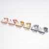 Fashionable new earrings, feminine, Korean personality, simple triangle snow mountain jewelry, personalized earrings wholesale