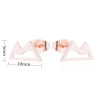 Fashionable new earrings, feminine, Korean personality, simple triangle snow mountain jewelry, personalized earrings wholesale