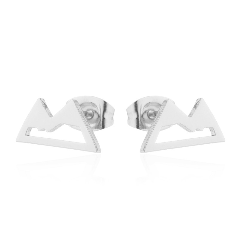 Fashionable new earrings, feminine, Korean personality, simple triangle snow mountain jewelry, personalized earrings wholesale